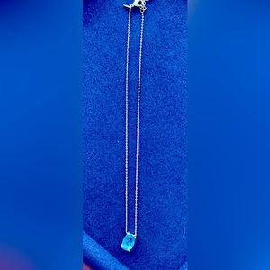 AVON Blue Topaz Colored Gemstone Necklace